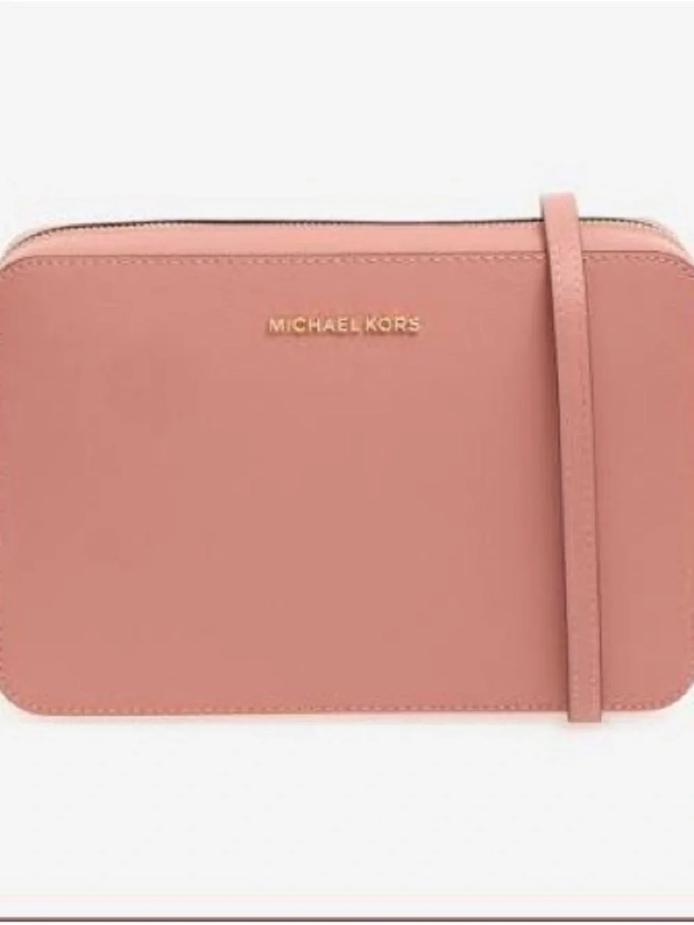 Michael Kors Pink Saffiano Leather Crossbody Bag